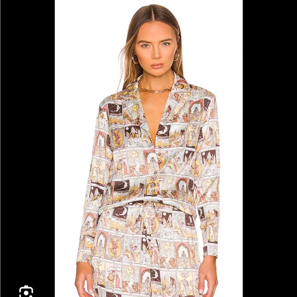 Song of Style Selma Top - Cream and Brown